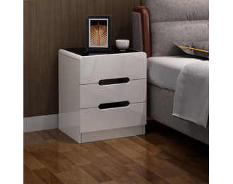 Smart Nightstand with Lights Light Luxury Modern Simple Bedroom Bedside Small Cabinet