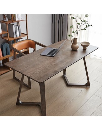 Scandinavian solid wood computer desk